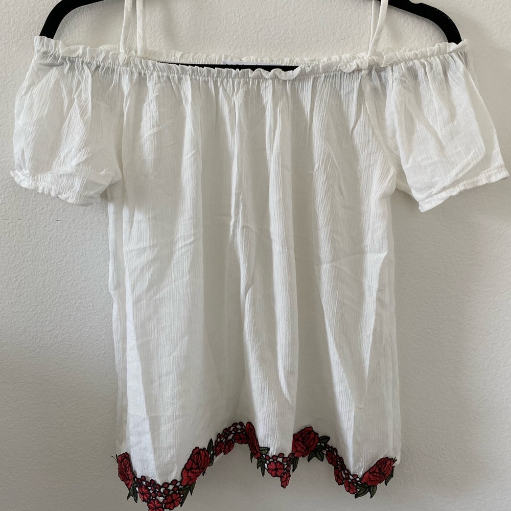 Off Shoulder Rose Top